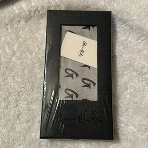 Glam-aholic grey silk scarf BRAND NEW